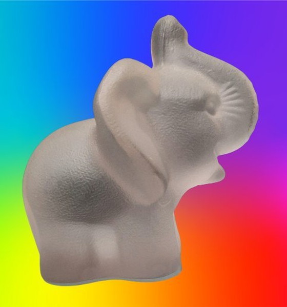 Image 1 of Goebel Figure Elephant Frosted Glass 1980'S