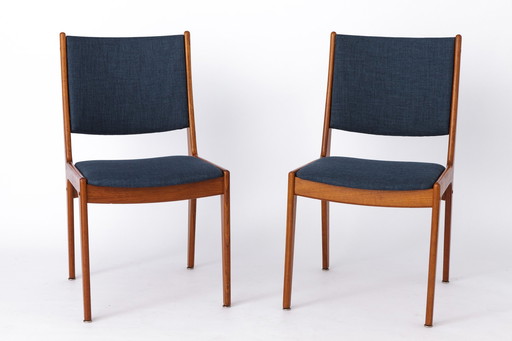 2 Danish Teak Wood Chairs By Johannes Andersen Uldum Møbelfabrik 1960S