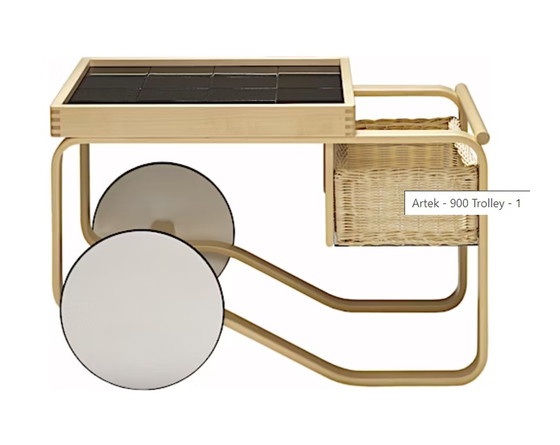 Image 1 of Artek Tea trolley 900 designer Alvar aalto