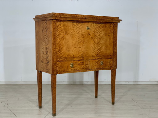 Biedermeier secretary cabinet writing cabinet chest of drawers around 1830