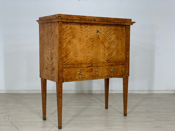 Image 1 of Biedermeier secretary cabinet writing cabinet chest of drawers around 1830