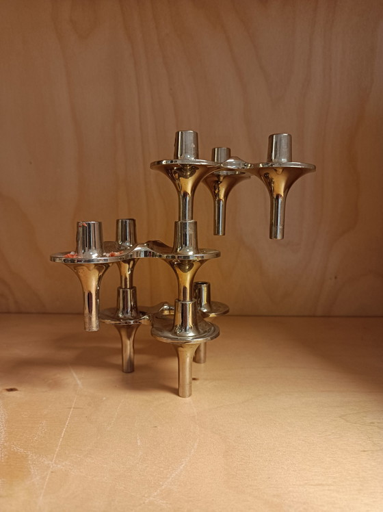 Image 1 of 3x Fritz Nagel Orion candlesticks