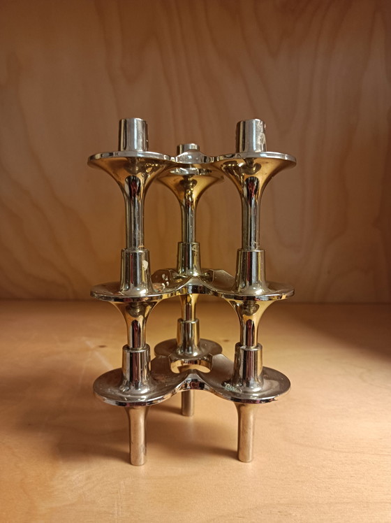 Image 1 of 3x Fritz Nagel Orion candlesticks