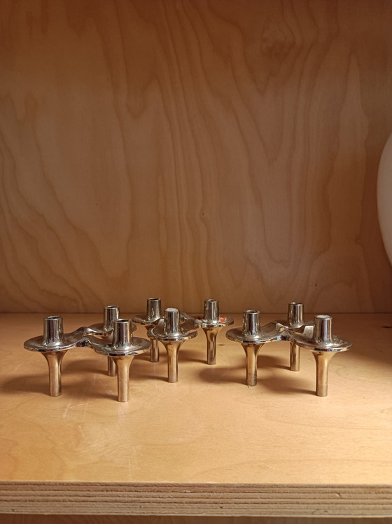 Image 1 of 3x Fritz Nagel Orion candlesticks