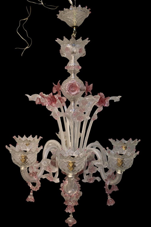 Murano Chandelier. Italian Venice Murano Chandelier.