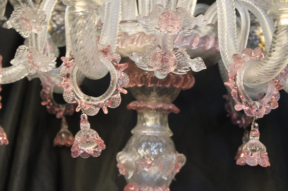 Image 1 of Murano Chandelier. Italian Venice Murano Chandelier.