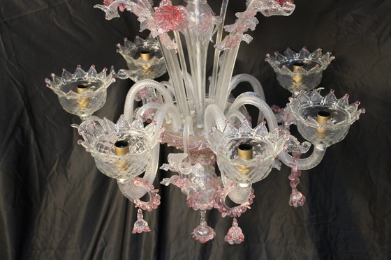 Image 1 of Murano Chandelier. Italian Venice Murano Chandelier.