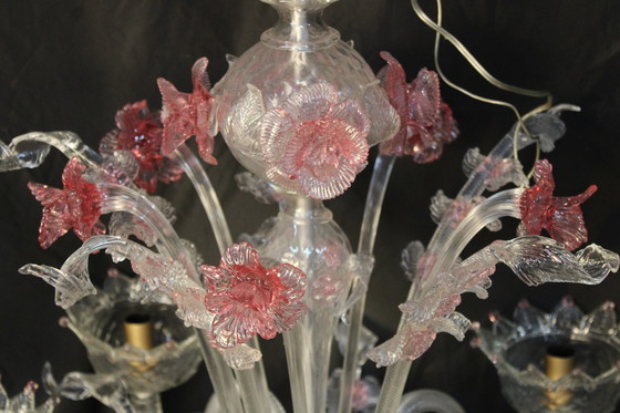 Image 1 of Murano Chandelier. Italian Venice Murano Chandelier.