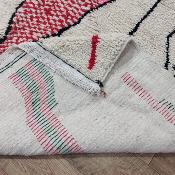 Image 1 of Tapis Berbère Fait Main Multicolore En Laine - Grand Carpet Of Wool Handmade Berber Rug