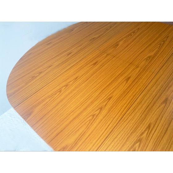 Image 1 of Vintage extendable Formica and beech dining table by Chaim Schreiber for Schreiber Furniture, 1960