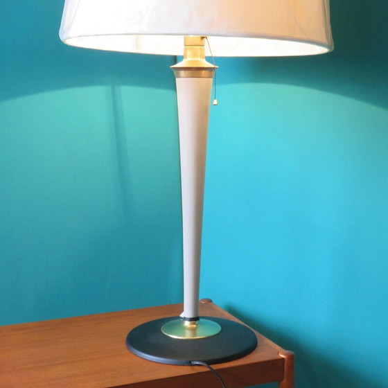 Image 1 of Vintage brass desk lamp, 1940