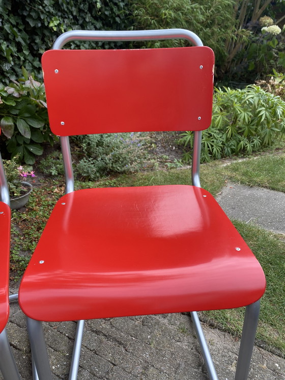 Image 1 of 4x Gispen chair 101 without arm chrome