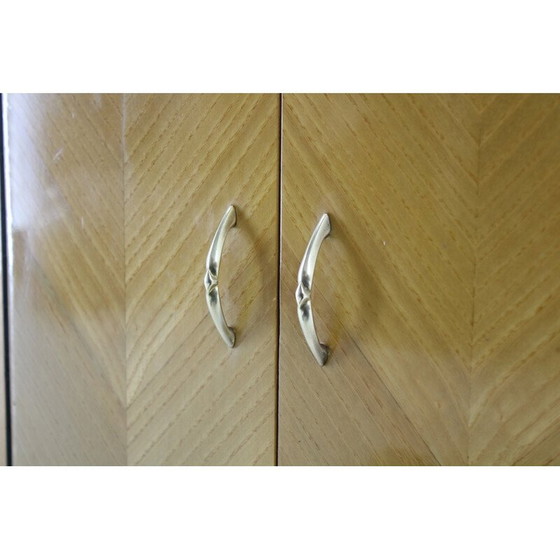 Image 1 of Pair of vintage bedside tables in ash finish, 1960