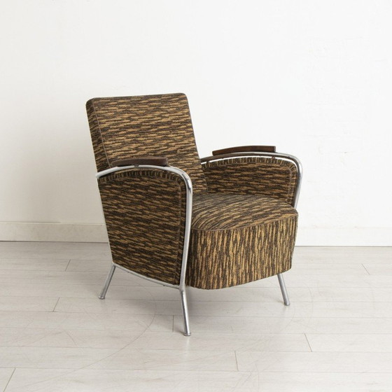 Image 1 of Pair of vintage club armchairs by Jószef Peresztegi, 1961