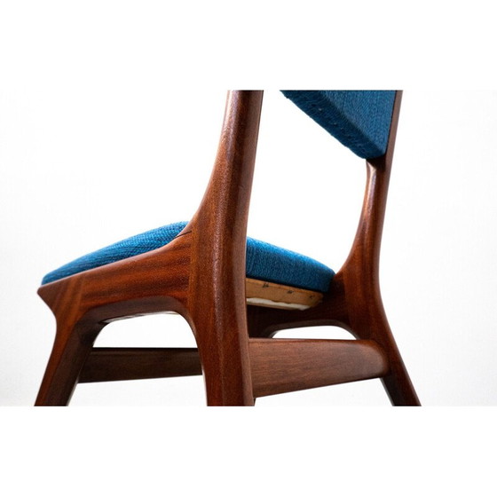 Image 1 of Set of 6 vintage blue 634 chairs by Carlo de Carli for Cassina, Italy 1950s