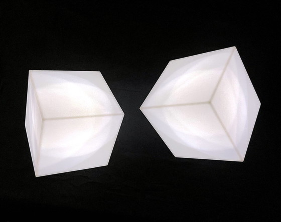 Image 1 of Pair Of "Edge" Wall Lights, By Alessandro Mendini For Artemide, Italy