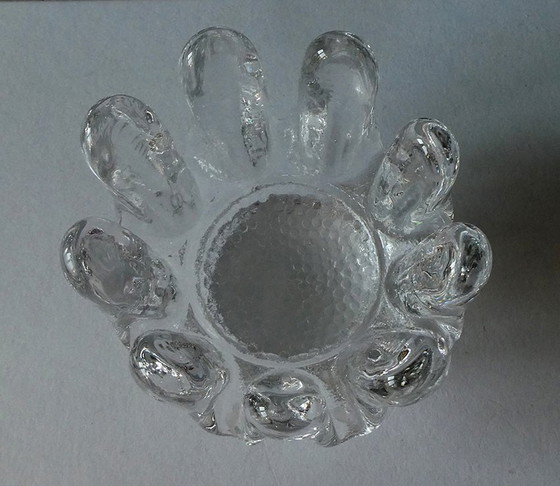 Image 1 of 1 Göran Warff, tealight holder sunflower art glass, Kosta Boda, Sweden, 1970Er