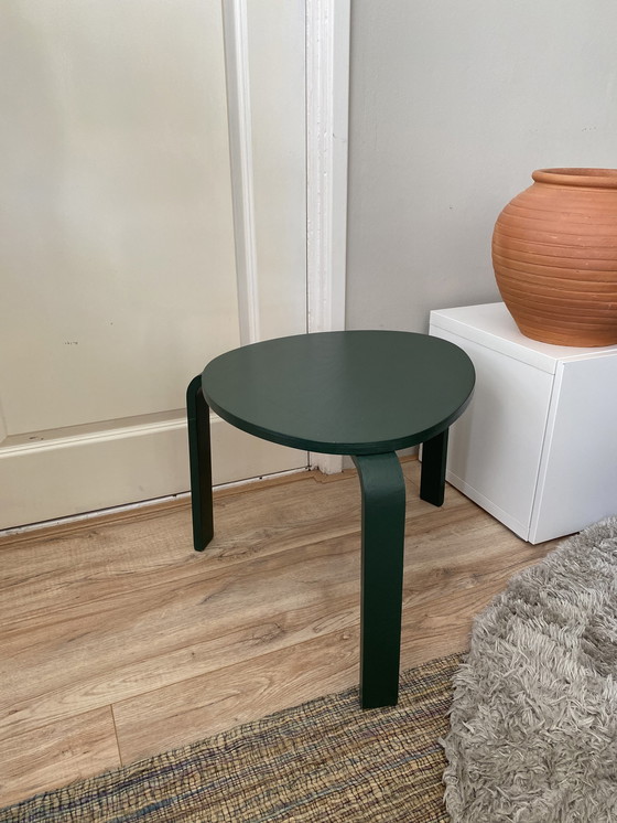 Image 1 of Vintage Nordic side table moss green