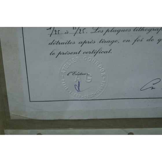 Image 1 of Litografia d'epoca firmata da Gilbert Michaud per Atelier Gourdon, 1980