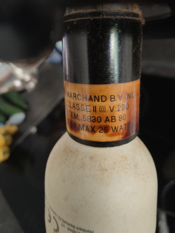 Image 1 of Lampe à poser art de france bronze marchand vintage