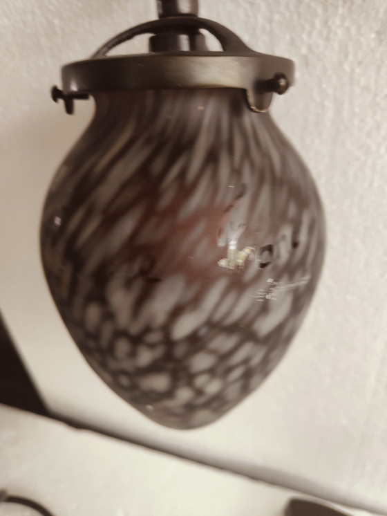 Image 1 of Lampada da tavolo Marchand vintage in bronzo art de france