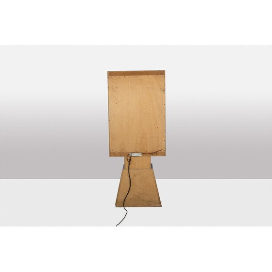 Image 1 of Pair of vintage Memphis display cases in lacquered wood, Italy 1980