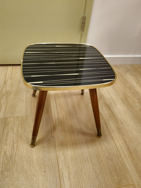 Image 1 of Vintage Table Side Table Plant Table Black