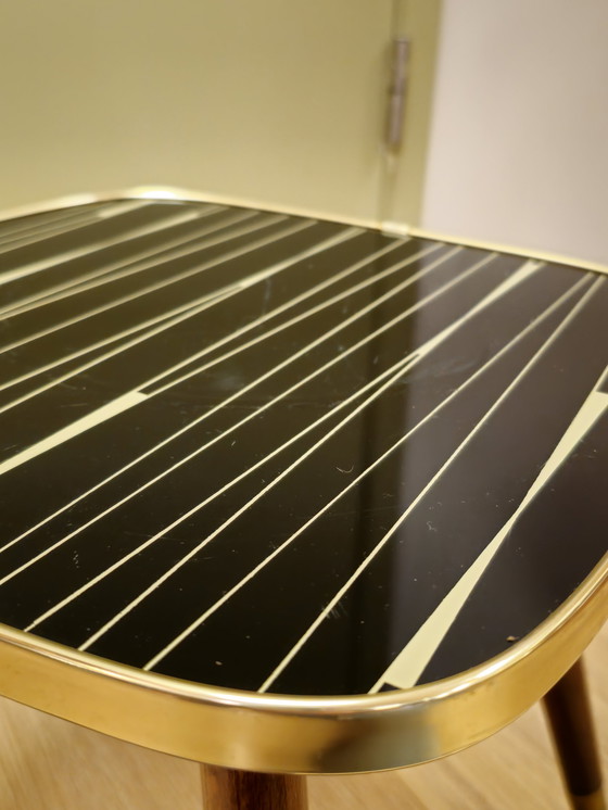 Image 1 of Vintage Table Side Table Plant Table Black