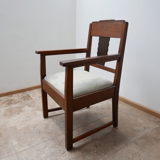 Image 1 of Vintage single armchair Art Deco School of Amsterdam Holland 1930s