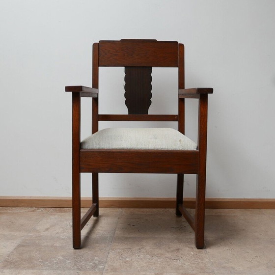 Image 1 of Vintage single armchair Art Deco School of Amsterdam Holland 1930s