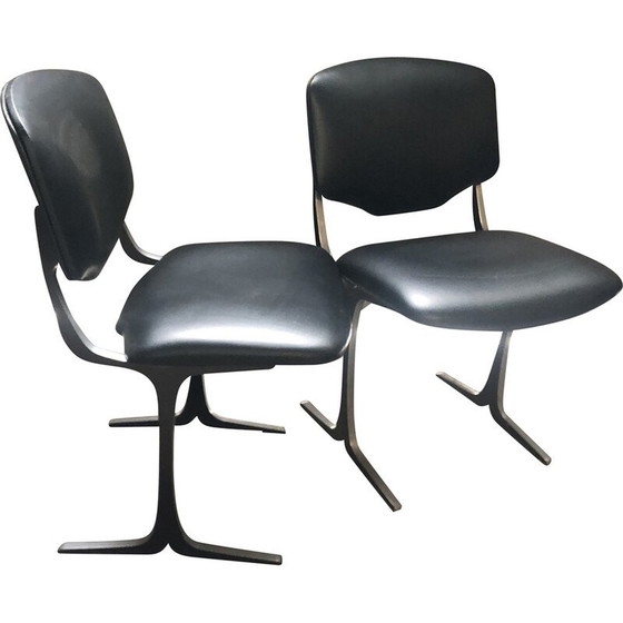 Image 1 of Set di 6 sedie vintage di Pierre Pichard per Ligne Roset, 1970
