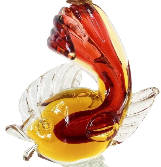 Image 1 of Artistica Murano CCC Murano glass fish lamp base 1960's