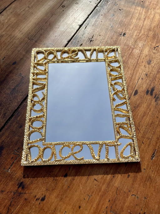 Dolce Vita Gold French Modern Mirror