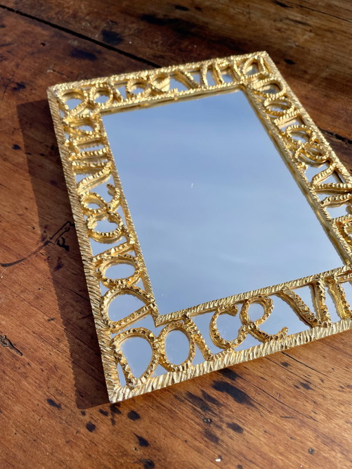 Dolce Vita Gold French Modern Mirror