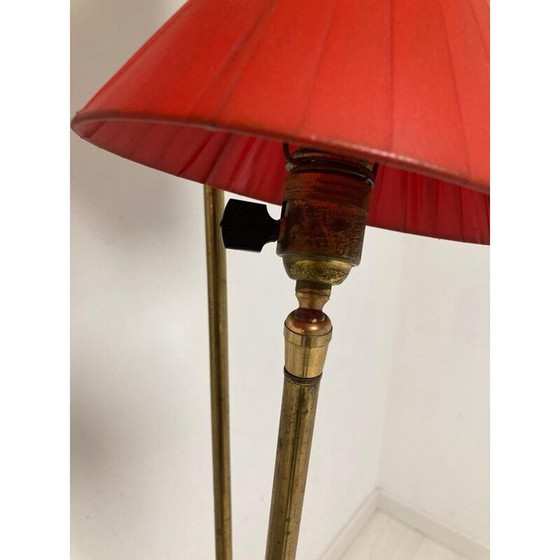 Image 1 of Vintage brass and formica floor lamp, 1950-1960