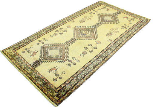 Persian Carpet Old Ghashghai Shiraz Nomadic Carpet 200 X 113 Cm