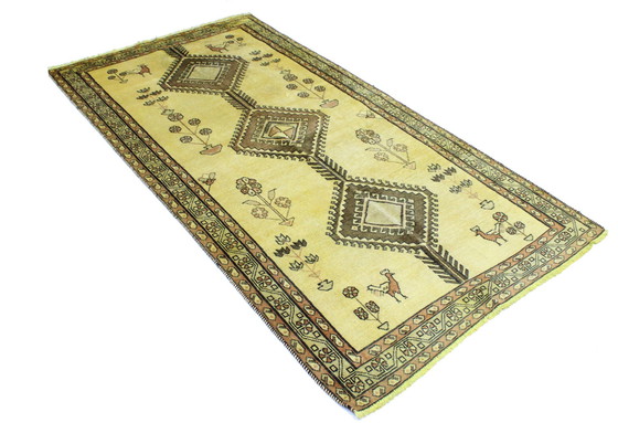 Image 1 of Persian Carpet Old Ghashghai Shiraz Nomadic Carpet 200 X 113 Cm