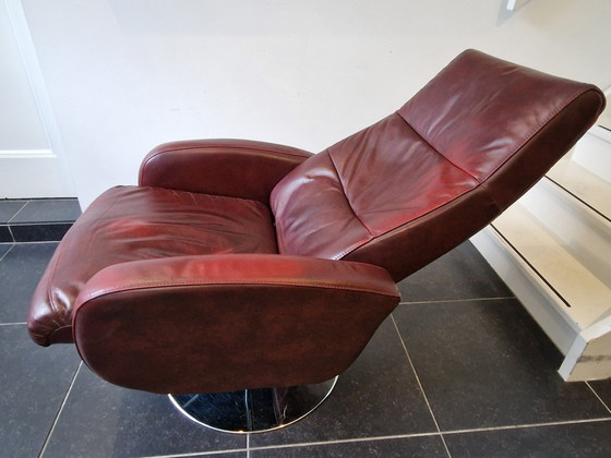 Image 1 of Leather Swivel Armchair Hjort Knudsen