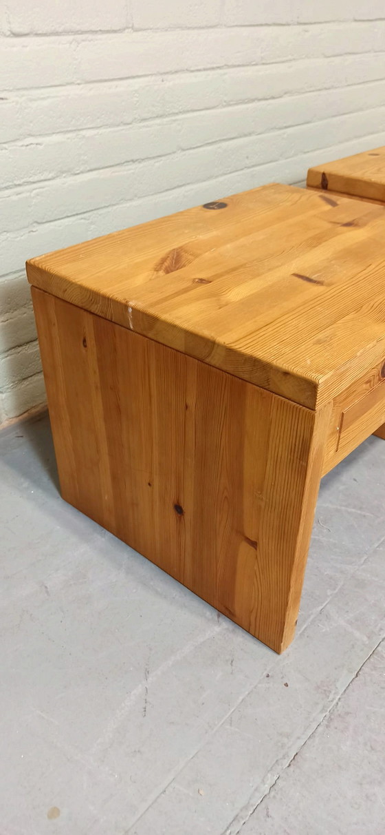 Image 1 of 2 comodini vintage in pino