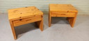 2 comodini vintage in pino