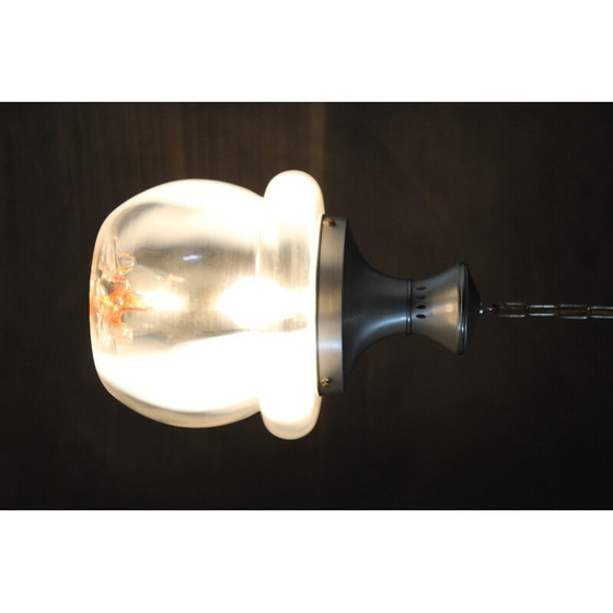 Image 1 of Vintage glass Murano pendant lamp, Italy 1970s