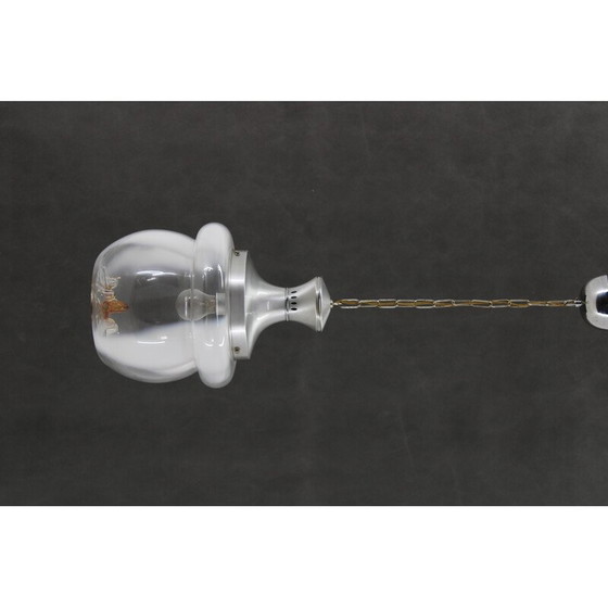 Image 1 of Vintage glass Murano pendant lamp, Italy 1970s