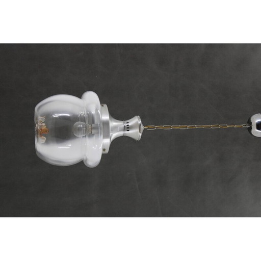 Vintage glass Murano pendant lamp, Italy 1970s