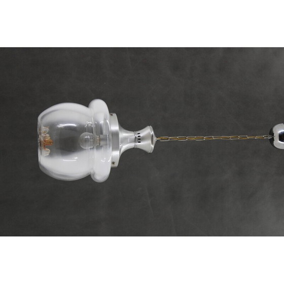 Image 1 of Vintage glass Murano pendant lamp, Italy 1970s