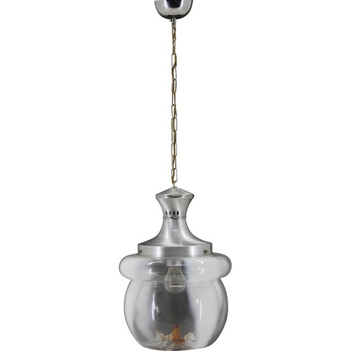 Vintage glass Murano pendant lamp, Italy 1970s