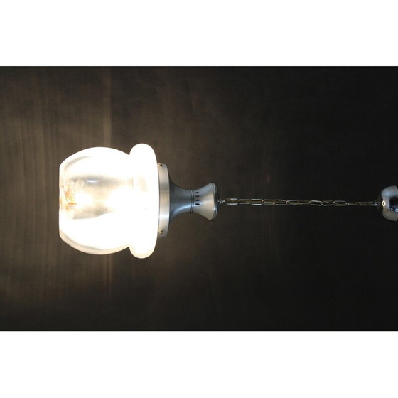Image 1 of Vintage glass Murano pendant lamp, Italy 1970s