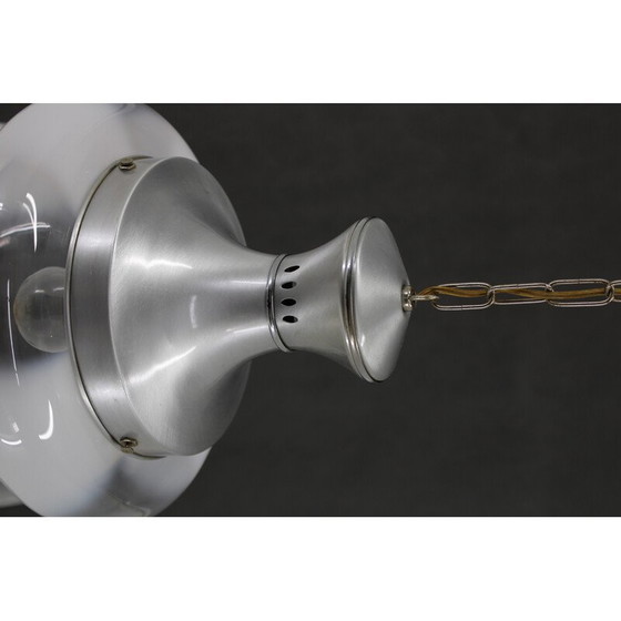 Image 1 of Vintage glass Murano pendant lamp, Italy 1970s