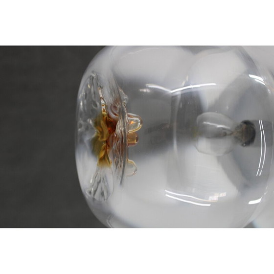 Image 1 of Vintage glass Murano pendant lamp, Italy 1970s