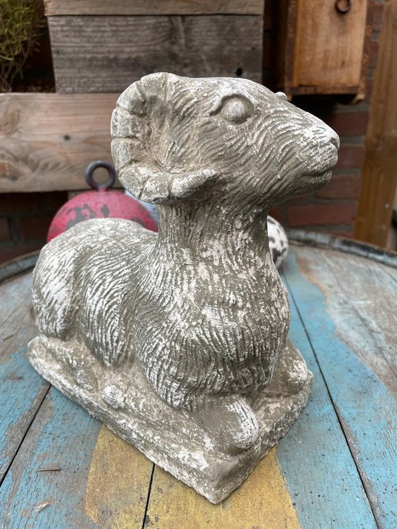 Image 1 of Rustic Pottery Aries Statue