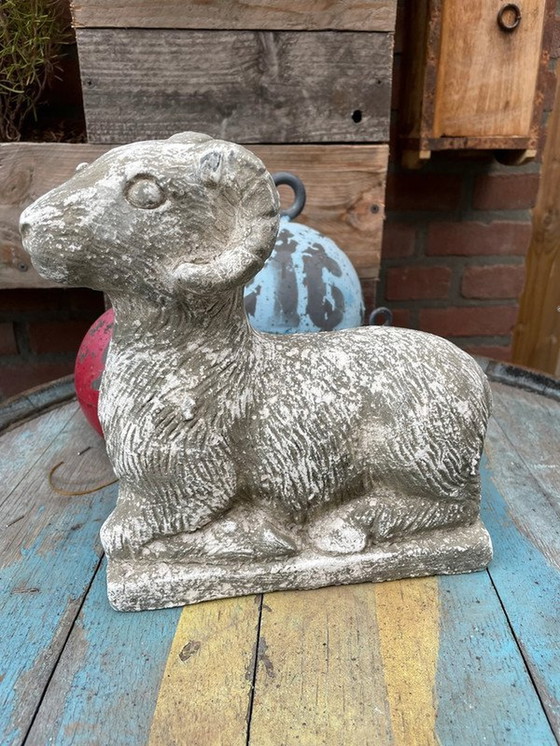 Image 1 of Rustic Pottery Aries Statue